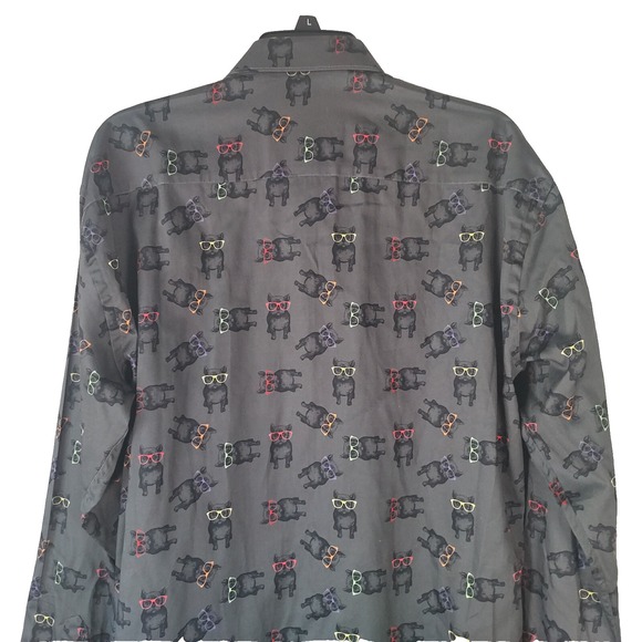 Maczoo Shirt Mens Size (5) XL Fabonacci Dogglass French Bull Dogs Sunglasses NEW - Picture 9 of 16